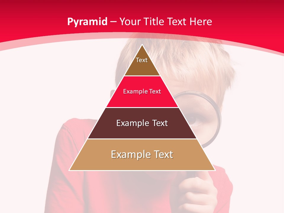 Caucasian Lens Exploration PowerPoint Template