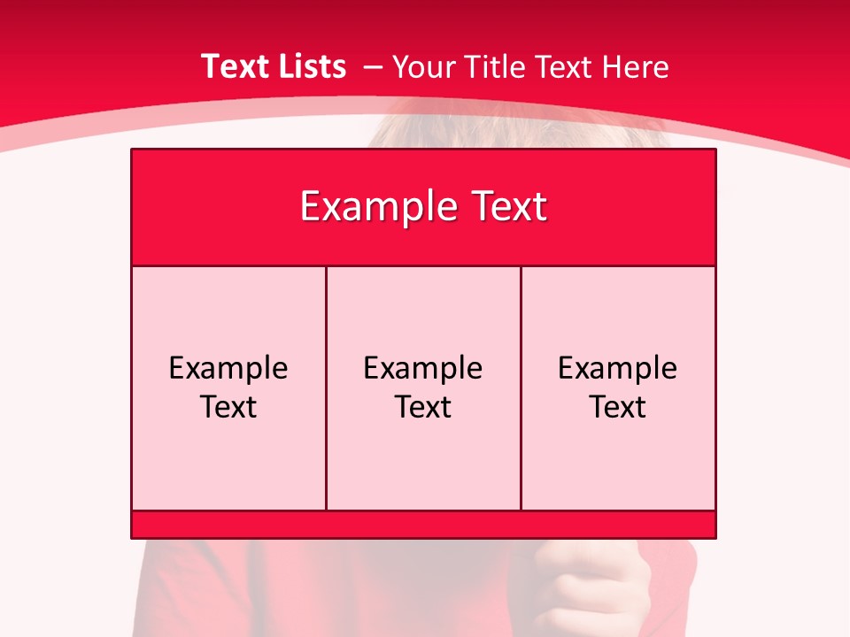 Caucasian Lens Exploration PowerPoint Template