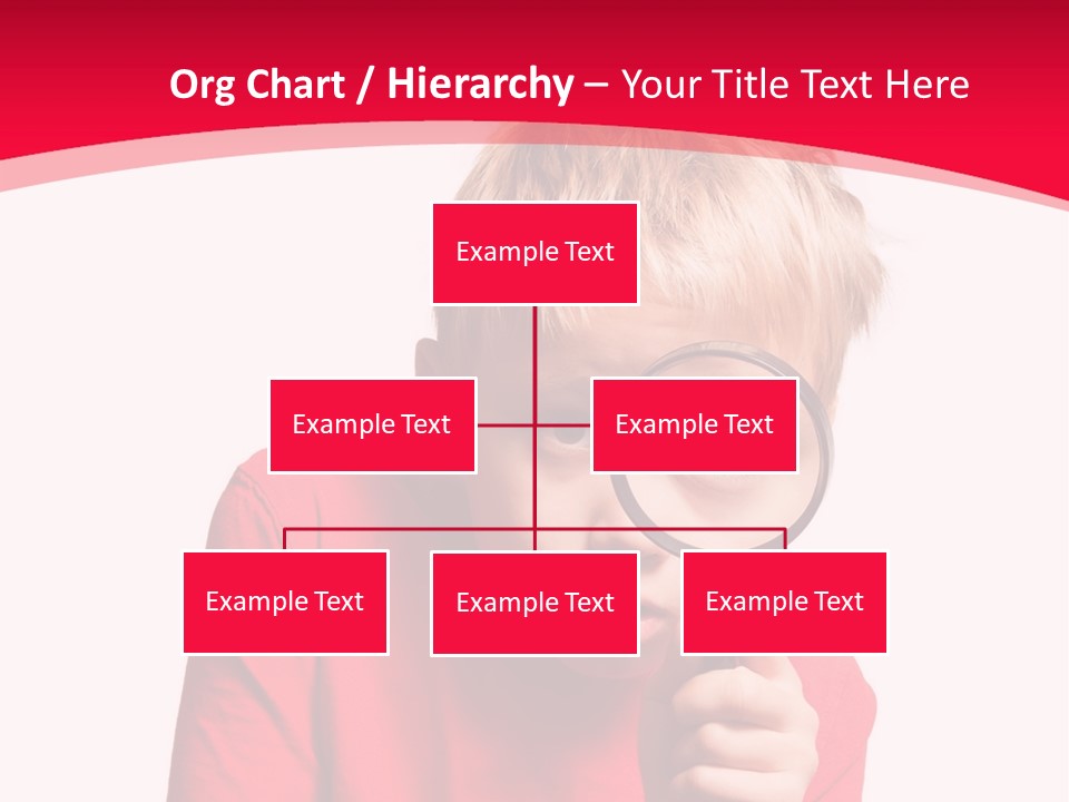 Caucasian Lens Exploration PowerPoint Template