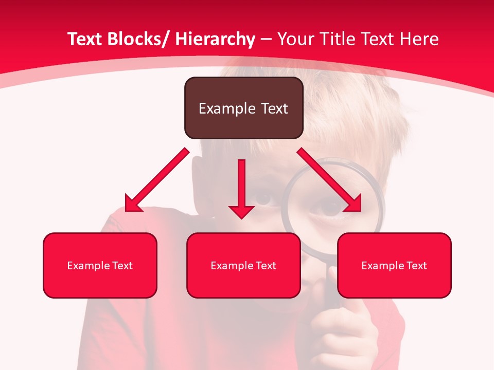 Caucasian Lens Exploration PowerPoint Template