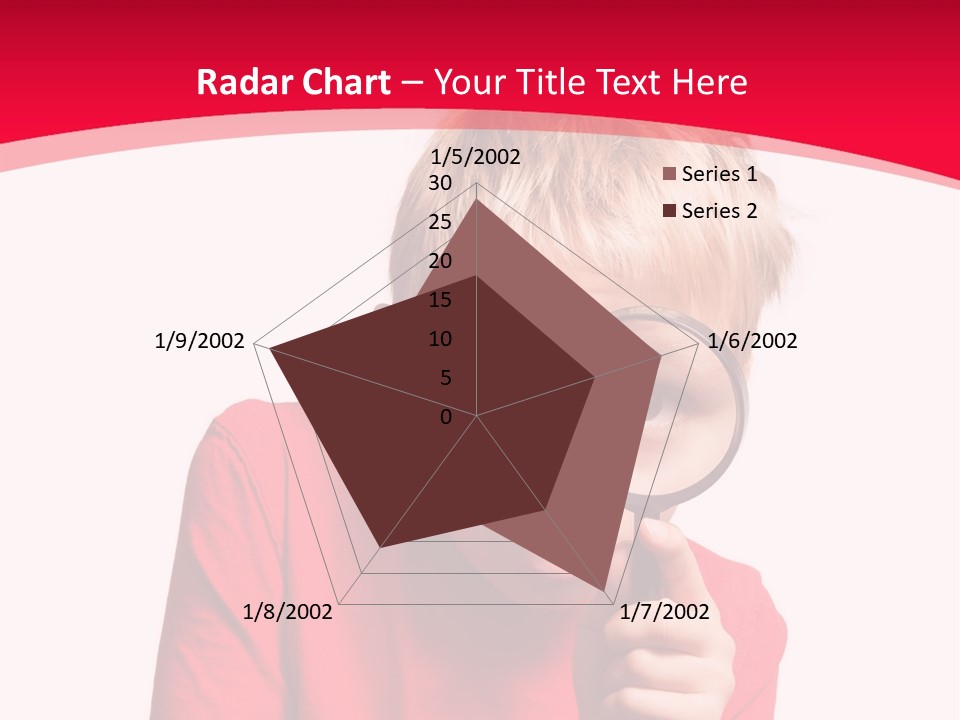 Caucasian Lens Exploration PowerPoint Template