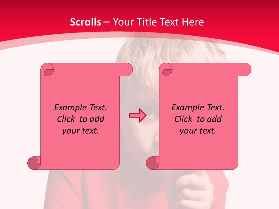 Caucasian Lens Exploration PowerPoint Template