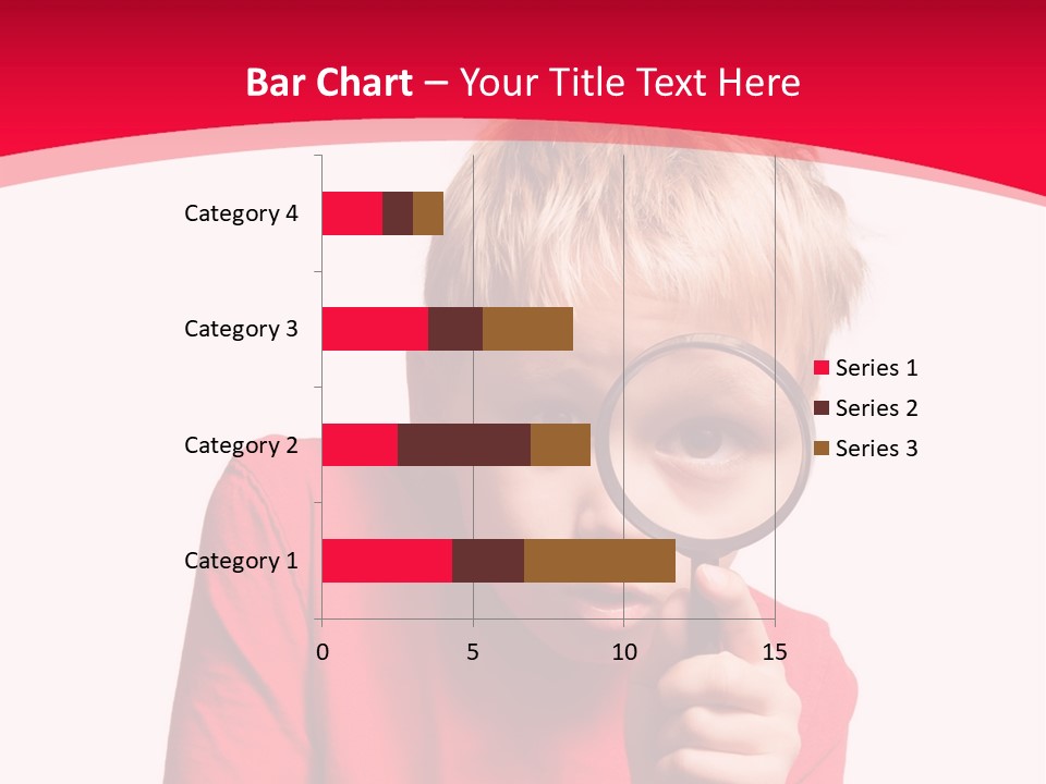 Caucasian Lens Exploration PowerPoint Template