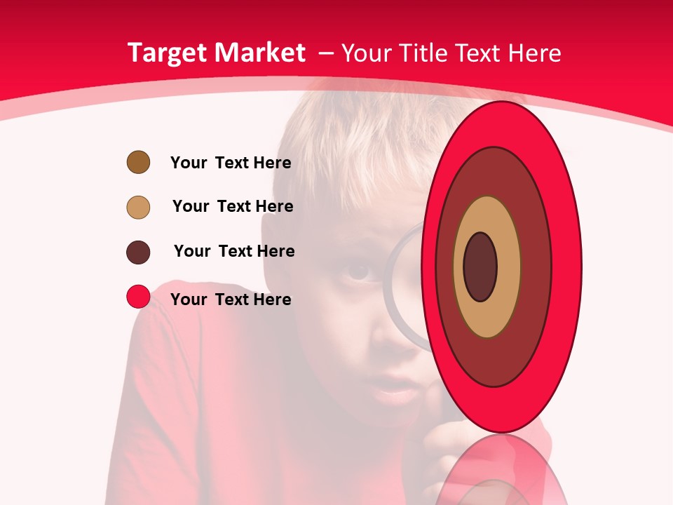 Caucasian Lens Exploration PowerPoint Template