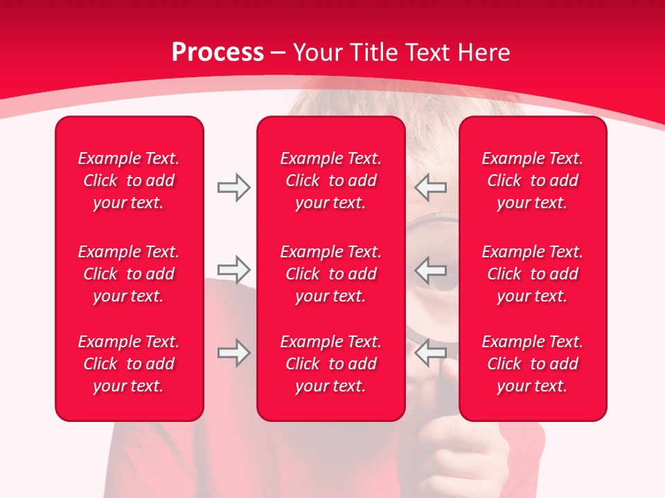 Caucasian Lens Exploration PowerPoint Template