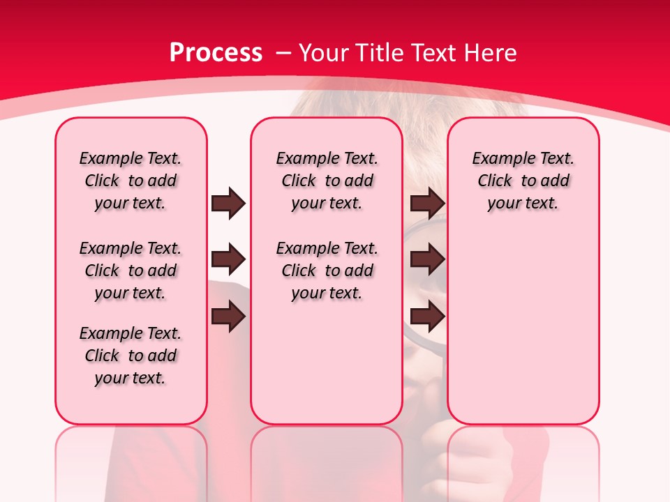 Caucasian Lens Exploration PowerPoint Template