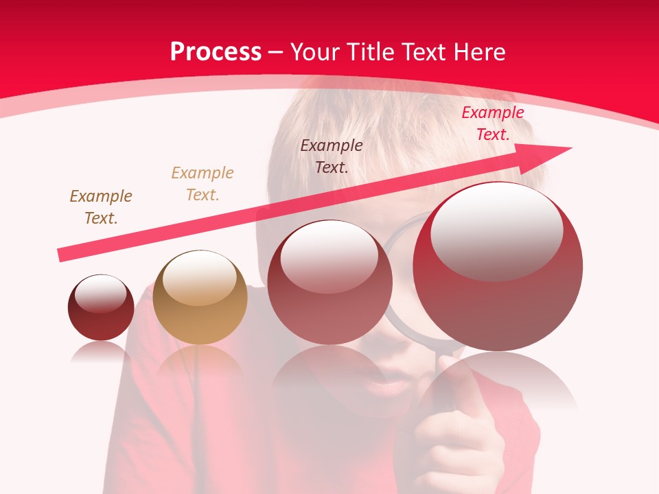 Caucasian Lens Exploration PowerPoint Template