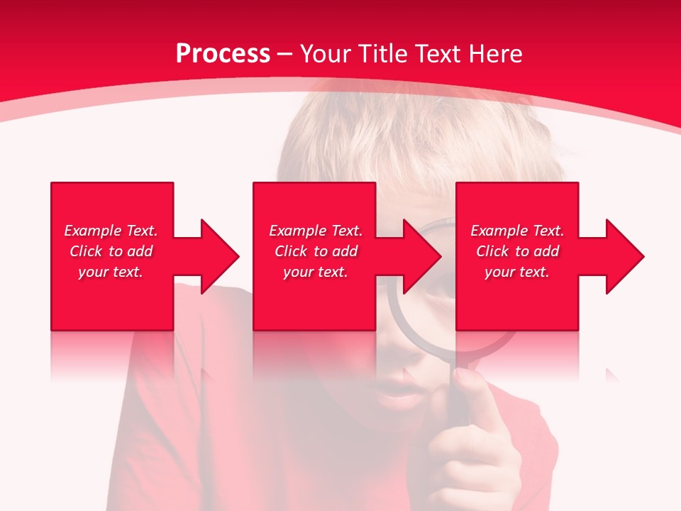 Caucasian Lens Exploration PowerPoint Template