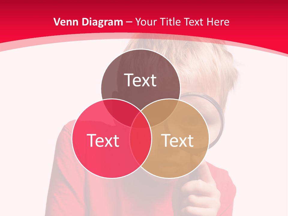 Caucasian Lens Exploration PowerPoint Template