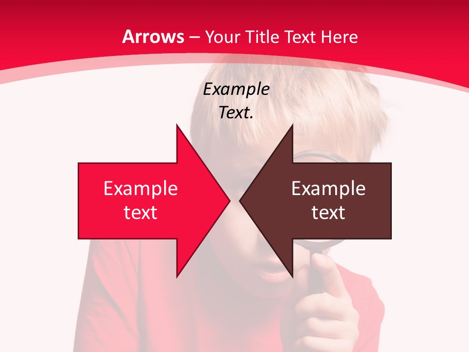 Caucasian Lens Exploration PowerPoint Template