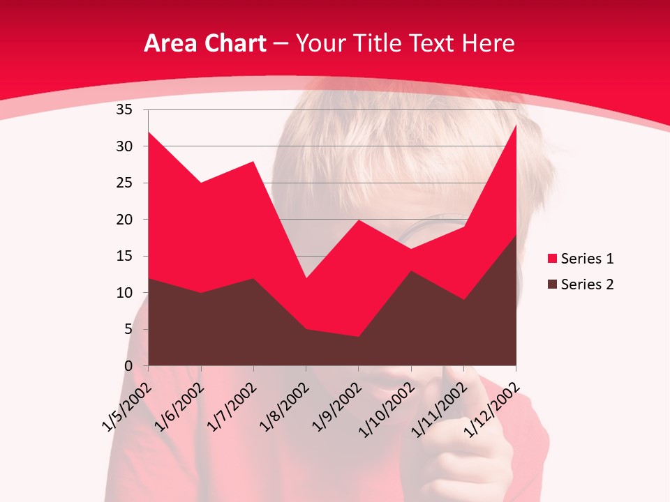 Caucasian Lens Exploration PowerPoint Template