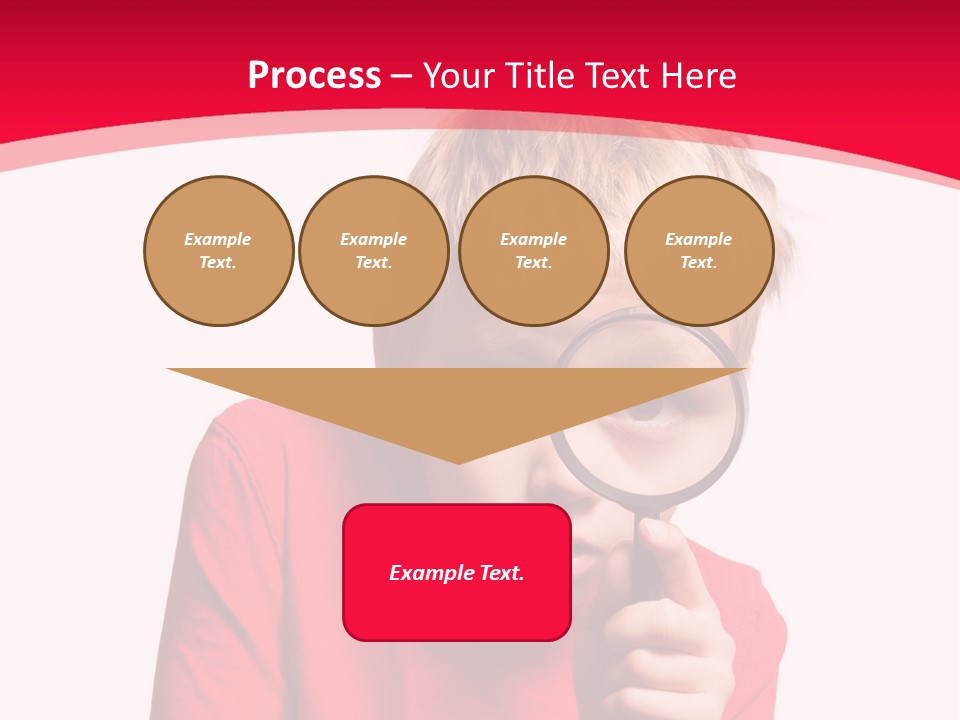 Caucasian Lens Exploration PowerPoint Template