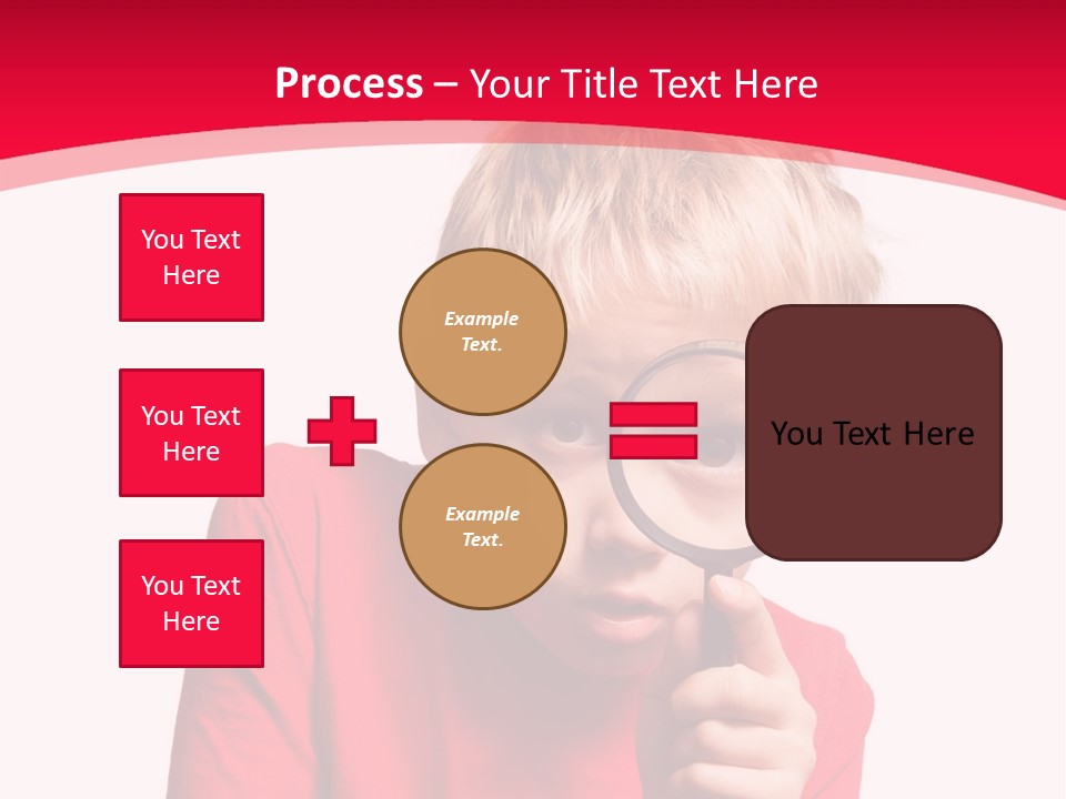 Caucasian Lens Exploration PowerPoint Template