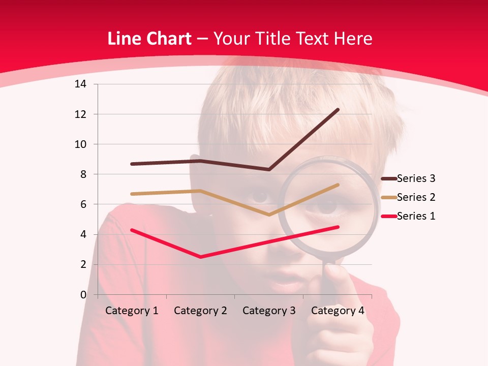 Caucasian Lens Exploration PowerPoint Template