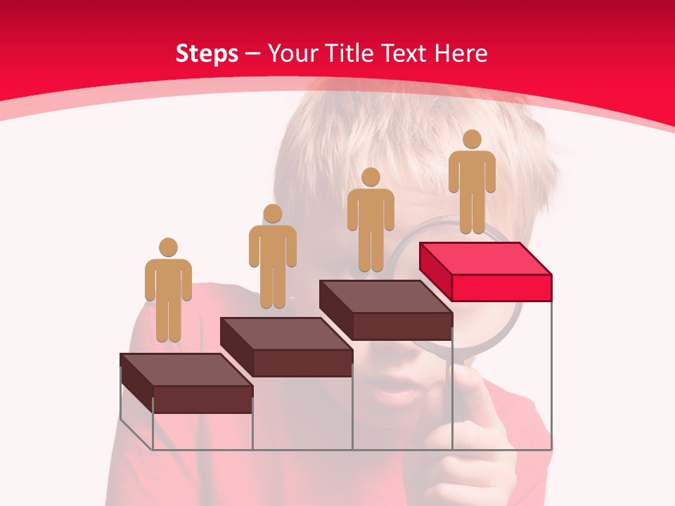 Caucasian Lens Exploration PowerPoint Template