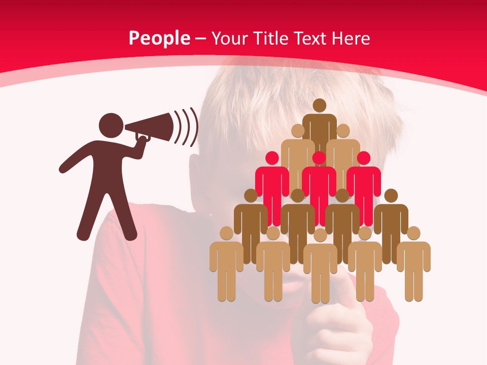 Caucasian Lens Exploration PowerPoint Template