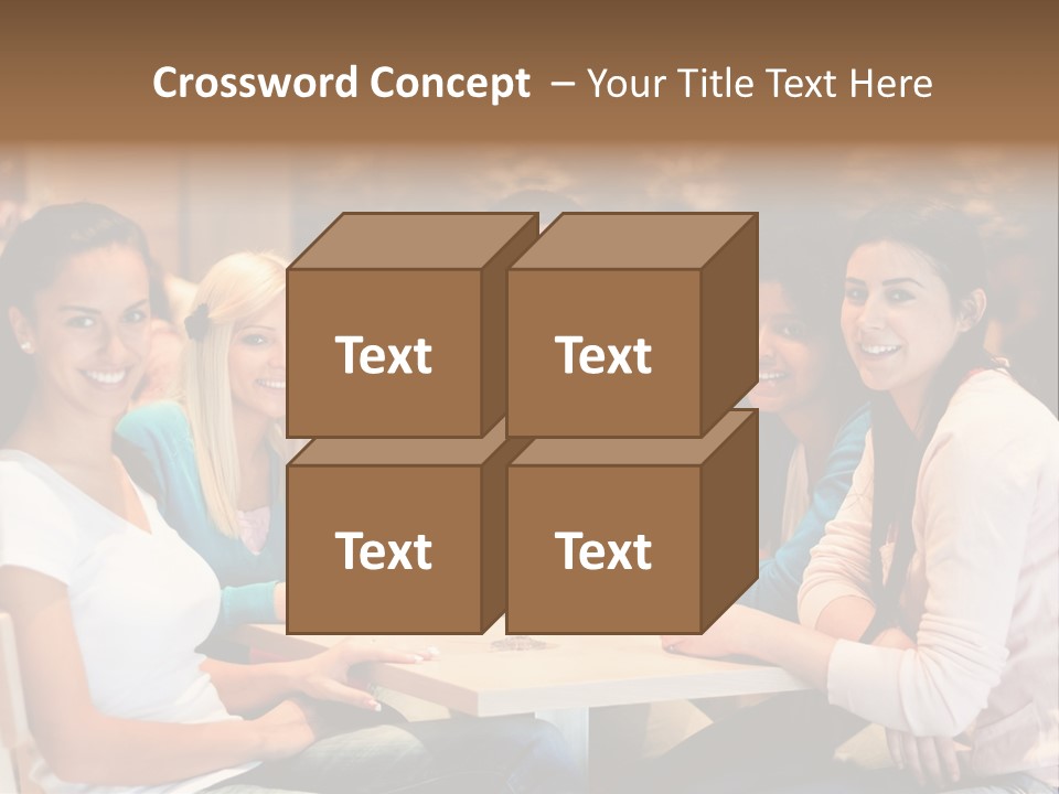 Break Indoor Afroamerican PowerPoint Template