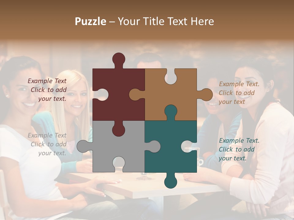 Break Indoor Afroamerican PowerPoint Template