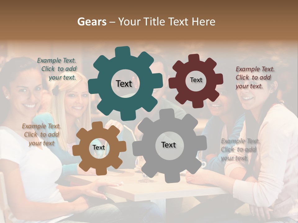 Break Indoor Afroamerican PowerPoint Template