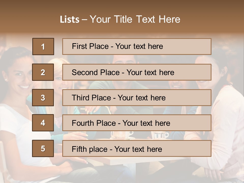 Break Indoor Afroamerican PowerPoint Template