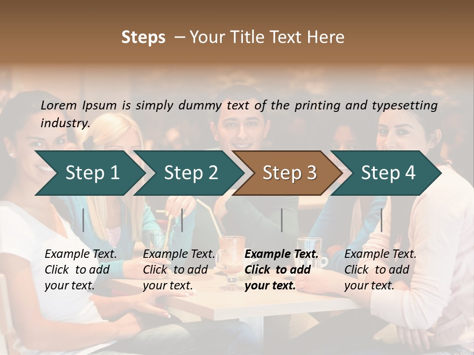 Break Indoor Afroamerican PowerPoint Template