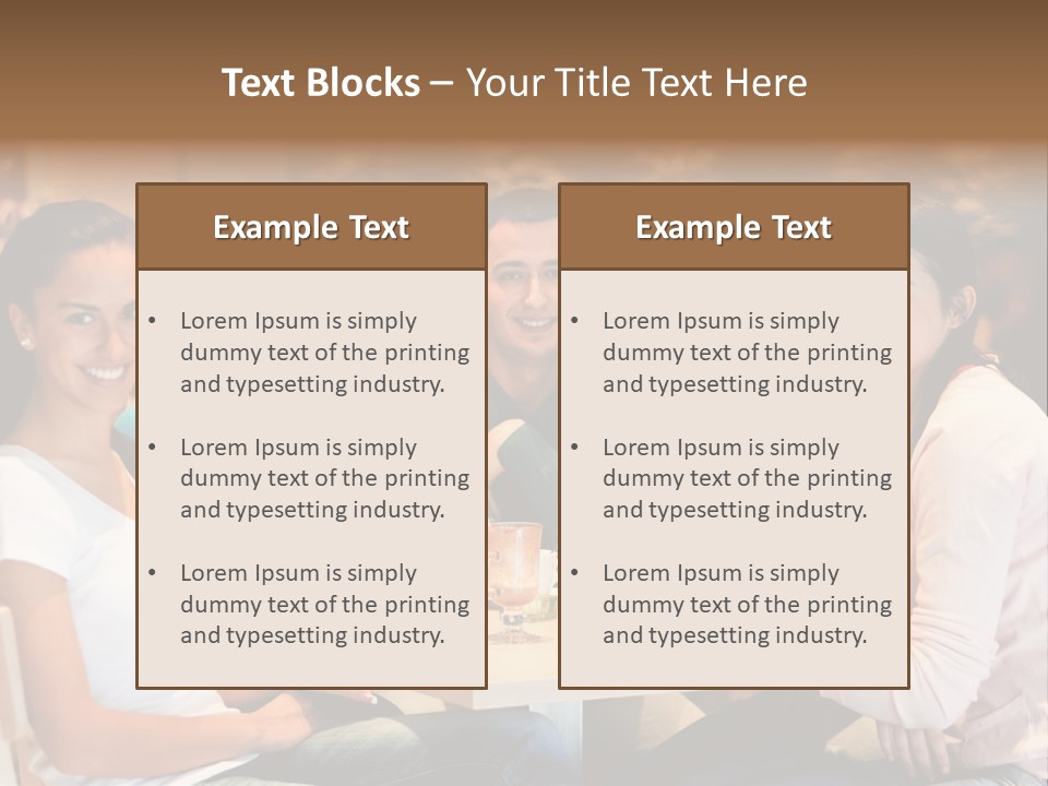Break Indoor Afroamerican PowerPoint Template