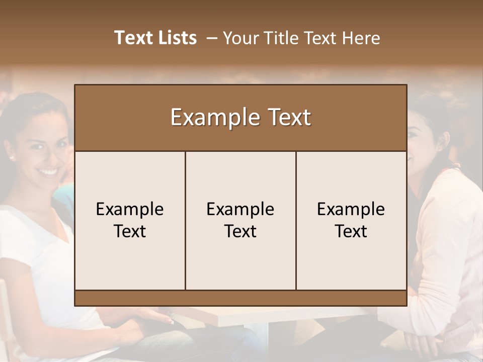 Break Indoor Afroamerican PowerPoint Template
