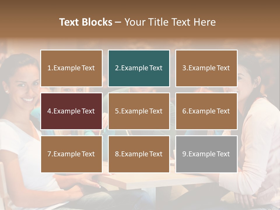 Break Indoor Afroamerican PowerPoint Template