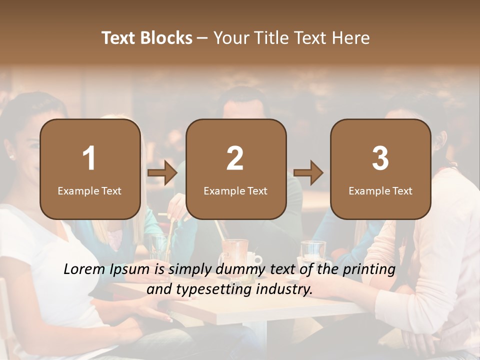 Break Indoor Afroamerican PowerPoint Template