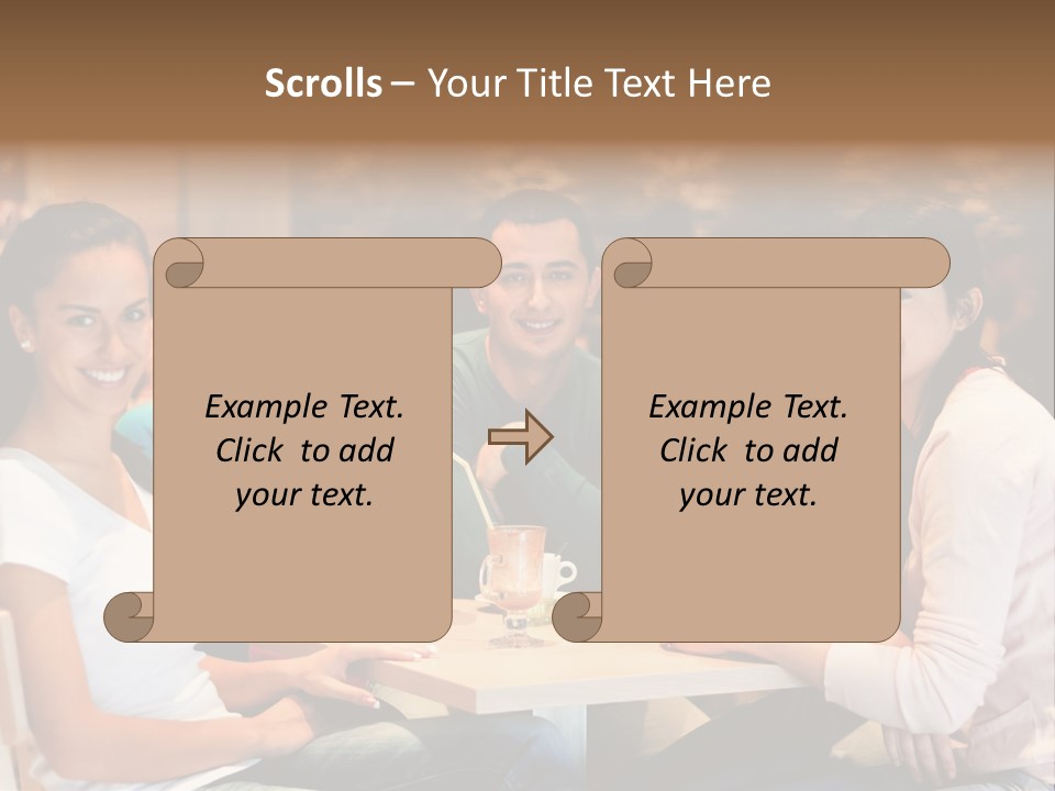 Break Indoor Afroamerican PowerPoint Template