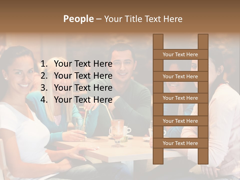 Break Indoor Afroamerican PowerPoint Template