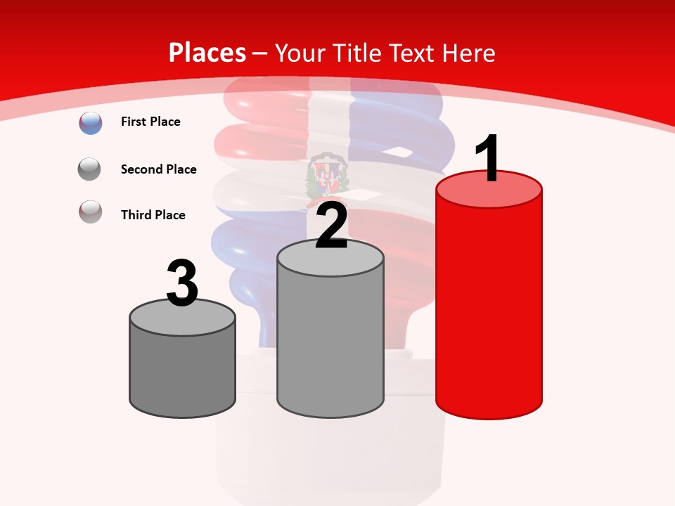 A Light Bulb With The Colors Of The Flag Of France PowerPoint Template