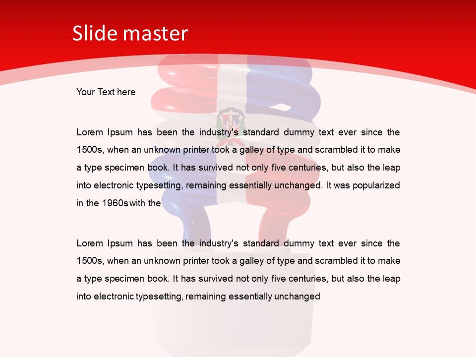 A Light Bulb With The Colors Of The Flag Of France PowerPoint Template