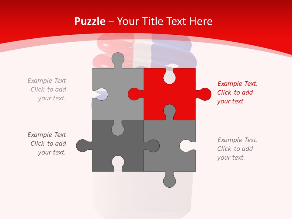 A Light Bulb With The Colors Of The Flag Of France PowerPoint Template