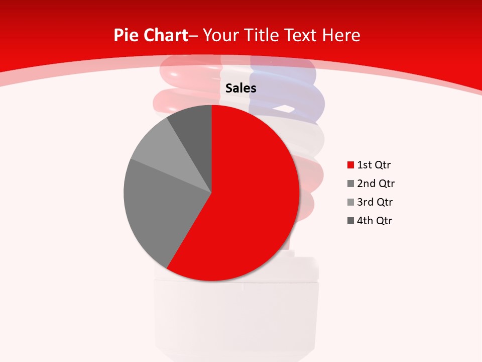 A Light Bulb With The Colors Of The Flag Of France PowerPoint Template