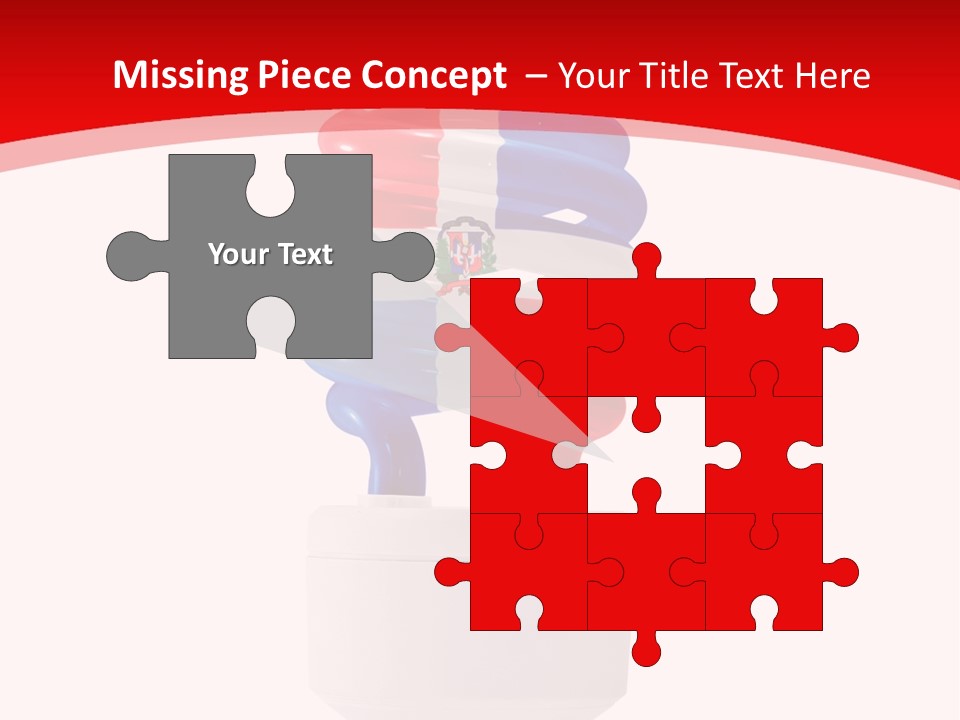 A Light Bulb With The Colors Of The Flag Of France PowerPoint Template