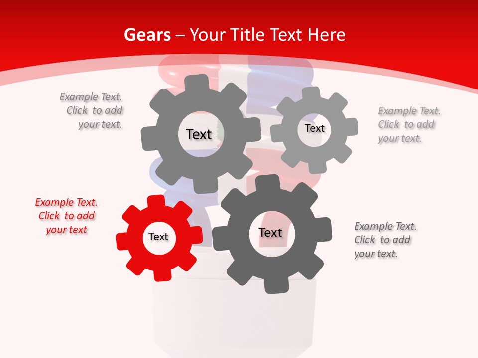 A Light Bulb With The Colors Of The Flag Of France PowerPoint Template