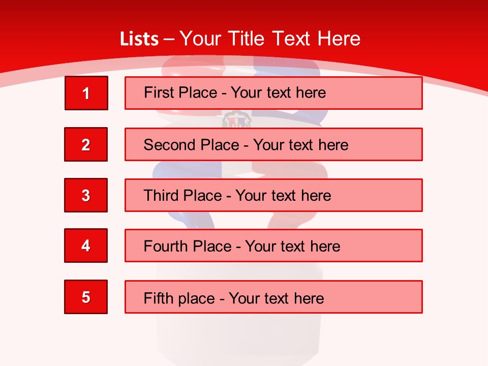 A Light Bulb With The Colors Of The Flag Of France PowerPoint Template