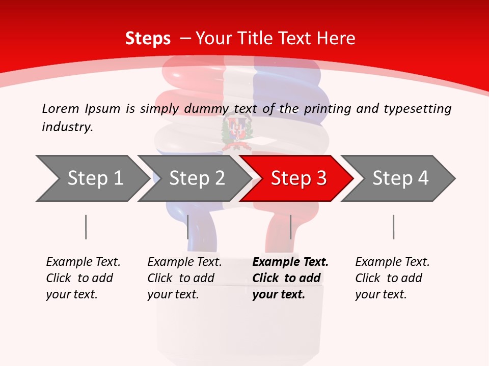 A Light Bulb With The Colors Of The Flag Of France PowerPoint Template
