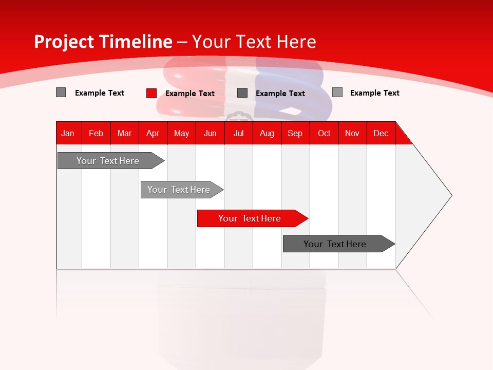 A Light Bulb With The Colors Of The Flag Of France PowerPoint Template