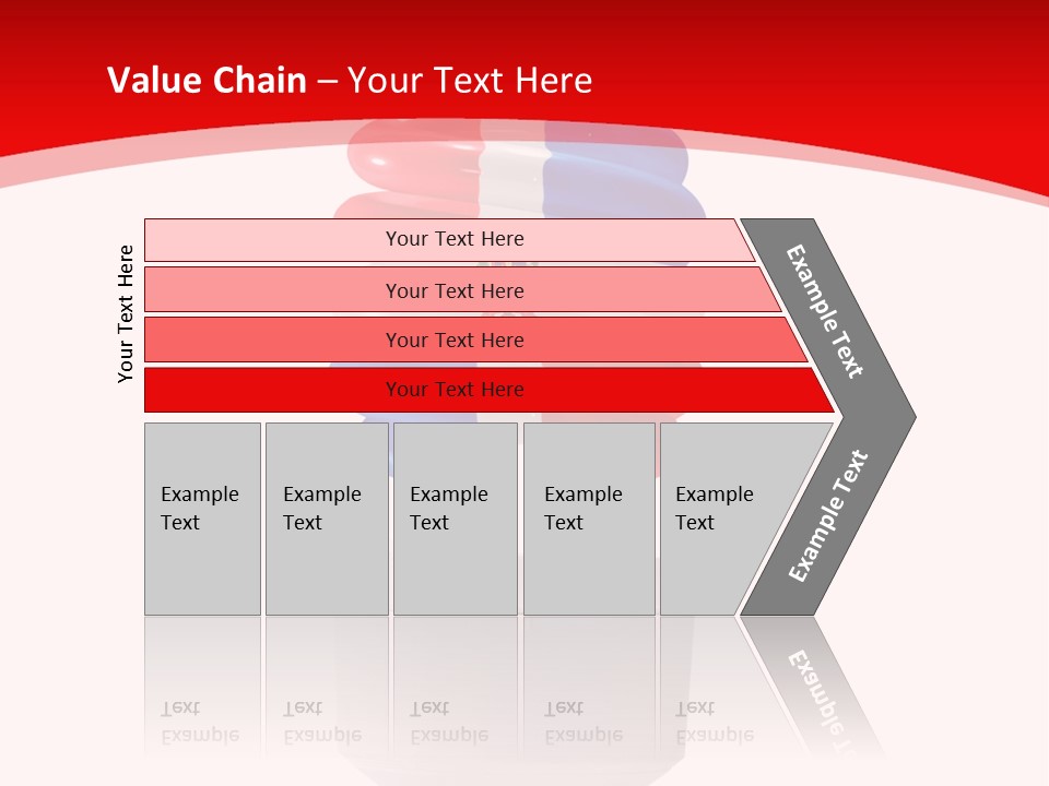 A Light Bulb With The Colors Of The Flag Of France PowerPoint Template