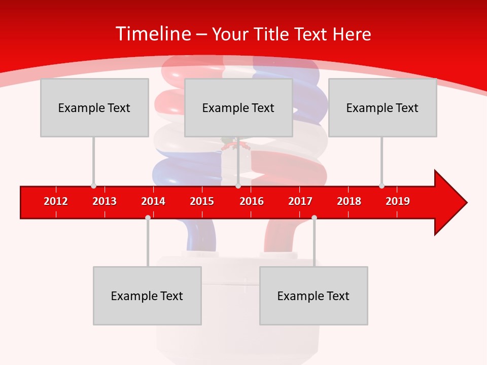 A Light Bulb With The Colors Of The Flag Of France PowerPoint Template