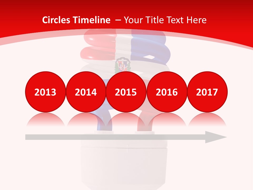 A Light Bulb With The Colors Of The Flag Of France PowerPoint Template