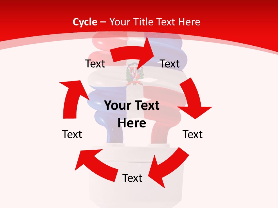 A Light Bulb With The Colors Of The Flag Of France PowerPoint Template