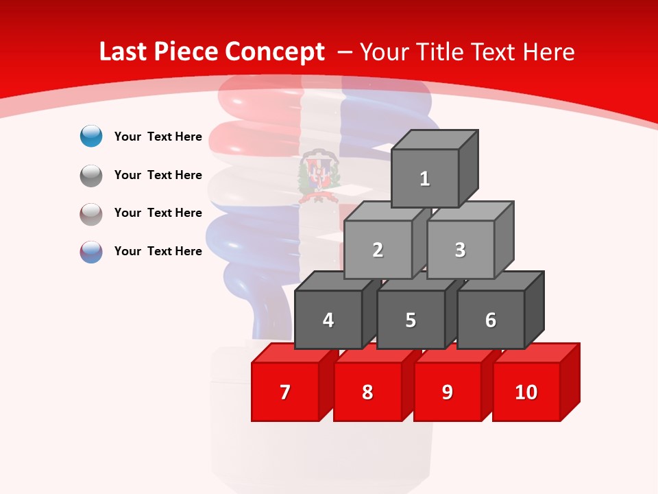 A Light Bulb With The Colors Of The Flag Of France PowerPoint Template