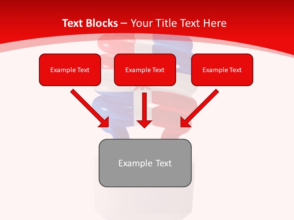 A Light Bulb With The Colors Of The Flag Of France PowerPoint Template