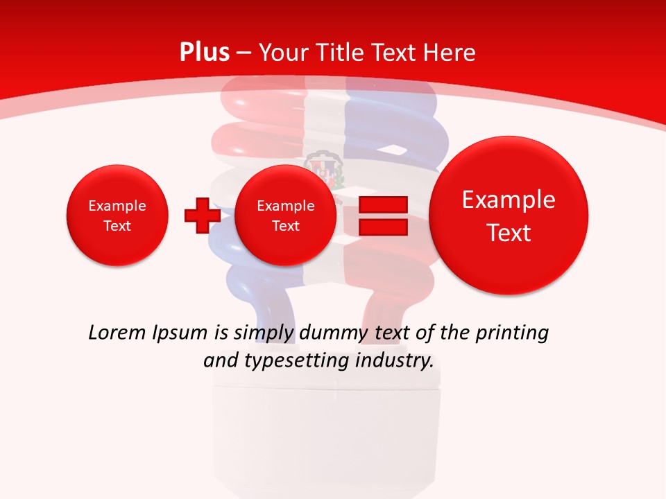 A Light Bulb With The Colors Of The Flag Of France PowerPoint Template