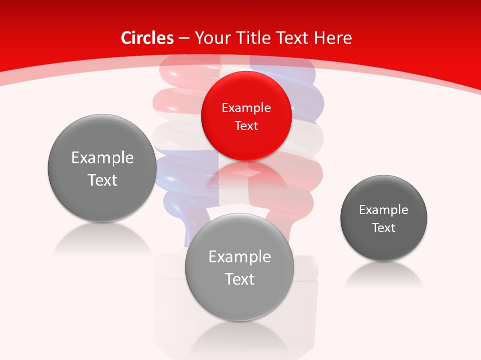 A Light Bulb With The Colors Of The Flag Of France PowerPoint Template