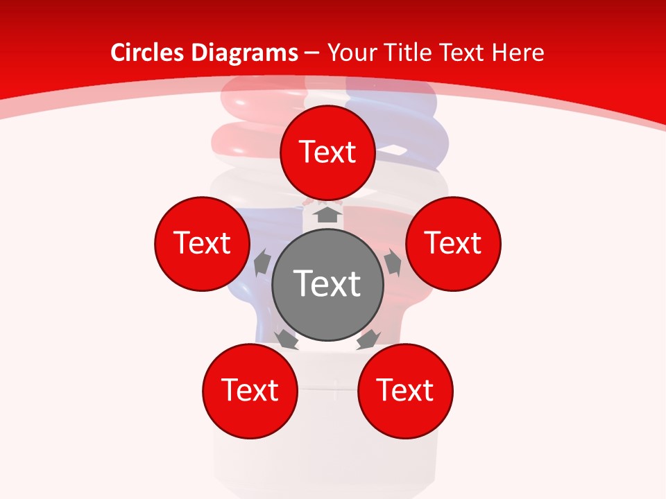 A Light Bulb With The Colors Of The Flag Of France PowerPoint Template