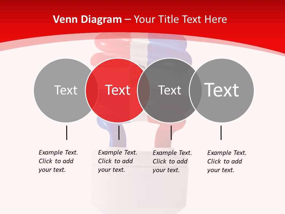 A Light Bulb With The Colors Of The Flag Of France PowerPoint Template